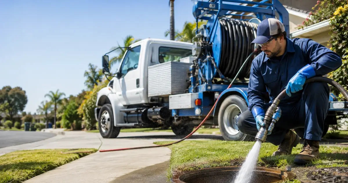 Hydro jet sewer cleaning Friant