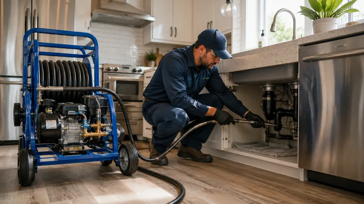 Kitchen Drain Hydro Jetting in Friant