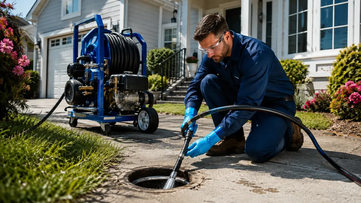 Residential Hydro Jet Drain Cleaning in Friant